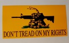 Don t Tread On My Rights Gadsden 2nd Amendment Bumper Sticker 