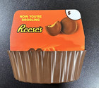 2 Reese   s Peanut Butter Cups Candy Bowl Store Display 12x12x5 Collectible W Sign