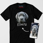 Custom Pet Portrait Personalized Comfort Tee Dog Cat Memorial