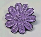 You Deserve Love Happiness Success Ect Lapel Pin Purple Flower