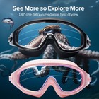 Adult Wide View Clear View Swimming Goggles  Anti-fog Uv No Leak Pool Goggle New