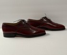 Johnston   Murphy Aristocraft Burgundy Leather Wingtip Oxford 8 D b