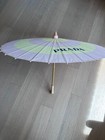 Nwt Prada Rare Pink   Yellow Paper Parasol Sun Umbrella