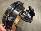 8  Dw Mini Timbale Tom Drum Maple Black Satin  W Mount Vintage 2000 Cracks Tw2