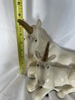 Universal Statues Corp  Mother   Foal Unicorn Statue  White Unicorn Made In Usa