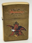Vintage 2000 Budweiser Millennium Brass Zippo Lighter    read
