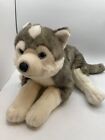 Rare Animal Alley Large Husky Puppy Dog Gray White Toys R Us 25  Wolf