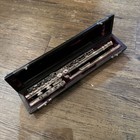 Yamaha Yfl-63 Flute All Silver E Mechanism Closed Key Used With Hard Case