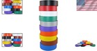 High-quality 10pk Electrical Tape - Matte Colors  60ft Rolls  Rubber Adhesive