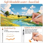 Watercolor Brush Pens 72 Colors Brush Tip Pens For Watercolor Painting  3 Aqu   