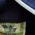 Vintage 70s 80s Winning Ways Track Jacket Navy Blue Ringer Trim   Size Small