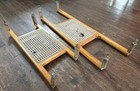 Vintage Canoe Wood Seats Rattan Cane Maine 24    And 33    