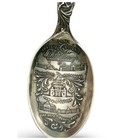 Antique 1894 California Midwinter Exposition Sterling Souvenir Spoon 6 