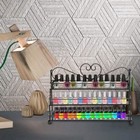 Nail Polish Display Stand 3 Tiers Metal Makeup Holder Wall Rack Organizer Shelf