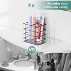 Adhesive Toothbrush Holder Wall Mounted Suction Cup Toothpaste Organizer For Sho