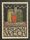 Travelstamps  Germany Advertising Poster Stamp - Original Weck Canning Jars Og H