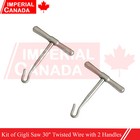 3 Pcs Set Gigli Saw Wire 30  With 2 Handles Neuro Surgical   Veterinary Ds-1997