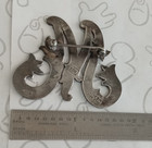 Initial M Letter Vintage Sterling Silver 925 Hand Made Brooch Pin Plafina Vint