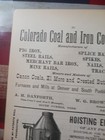  1884 Print Ads Colorado Coal   Iron Co  South Pueblo J s  Mundy Engines Newark 