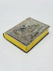 Vintage Religious Christian Miniature Metal Prayer Book Box Relic Trinket Secret