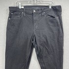 Gap Jeans Womens 36x27  Black Denim Pants True Skinny Mid Rise Stretch Classic