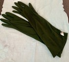 Vintage Nwt Superb West Germany  Opera Gloves   Deep Olive   14     Large
