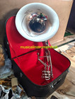 Sousaphone 22  Bell Tuba In Chrome Polish Made Of Pure Brass case  free Shipping