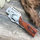 10 Inch Ak47 Manual Open Folding Pocket Knife With Led Light stainless Steel Bla