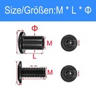 Chicago Screws Sex Bolts Black Stainless Steel Hex Socket Barrel Nut Posts M2-10