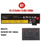    lot 61 Battery For Lenovo Thinkpad T470 T480 T570 T580 01av423 01av452 01av490