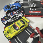 Carrera Go    1 43 Scale Slot Car Track Racing 3 Cars 37 Pcs Track   Accessories