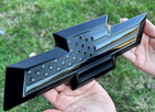 Front   Tailgate Bowtie Black American Flag Emblem Overlay Metal Emblem For  20