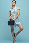 Anthropologie Nwt  138 Maeve Polka Dot Cap Sleeve Ruffle Romper Size Medium
