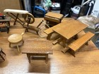 Vintage Miniature Doll House Furniture And Accessories Lot  
