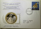 1977 Society Of Postmasters Sri Lanka Silver Proof Medal In Envelope