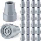 24 Pcs Heavy Duty Non-slip Crutch Tips 7 8  Replacement Feet For Canes   Walkers