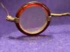 Rare Antique French Fashion Doll Miniature Faux Tortoise Shell Wire Eye Glasses