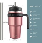 20 Oz Insulated Coffee Mug Tumbler With Handle  Stainless Steel Travel Mug