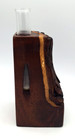 Rustic Heavy Bark Wood Vase With Glass Tubes Plant Propagation