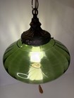 Vintage Mcm Hanging Swag Lamp