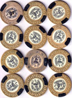 Horseshoe Club Las Vegas Vintage Casino Chip Set Of  1 Chips  12 Chips 
