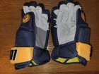 Rasmus Dahlin Buffalo Sabres Early Career Worn Warrior Gloves Nhl Hockey
