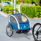 Aosom Elite Child  Pet Three-wheel Bicycle Cargo Trailer Blue