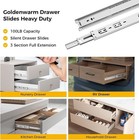 Full Extension Drawer Slides Ball Bearing Side Or Rear Mount