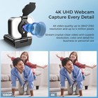 4k Ultra Hd Usb Webcam  Pro Streaming Web Camera Built In Microphone  ring Light