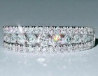 Anniversary Ring 3 50ct Round Cut Diamond 14k White Gold Wedding Band Size 7 5