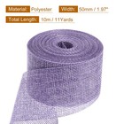 Burlap Ribbon 2 Inch Wide 10 Yards Burlap Wired Ribbon  Purple