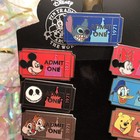 Disney Admit One Ticket 11 Pin Set Lr Disney Trading Pin Around The World Rare