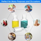 30pack 1oz Plastic Empty Travel Bottles W  Flip Cap For Toiletries Lotion Liquid