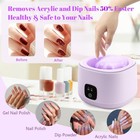Electric Nail Soaking Bowl  Acrylic Nail Remover Kit 50  Faster Nail Soak Off Bo